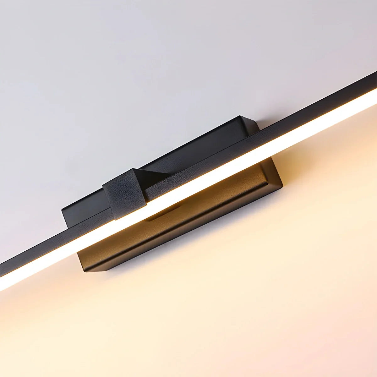 Aplique de pared lineal para baño con espejo | Lersk