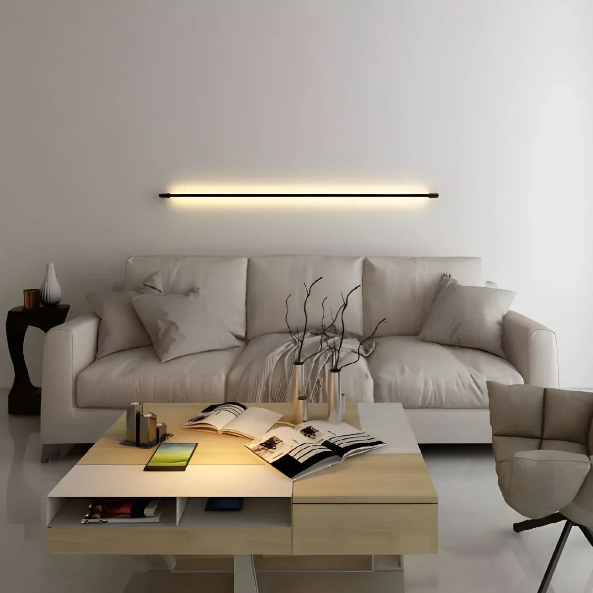 Aplique de pared lineal largo para escalera | Lersk