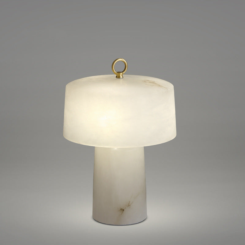 Alabaster Table Lamp For Modern Bedside Lighting In Elegant Interiors | Lersk