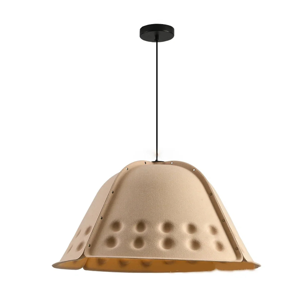 Clock Shaped Hot Pressed Acoustic Pendant Light | Lersk