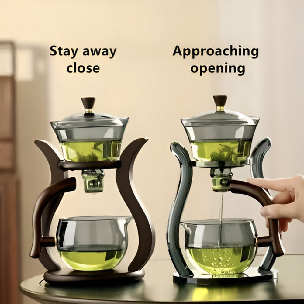Artisan Magnetic Glass Teapot Set With Infuser For Loose Leaf Tea Elegant Dripless Teapot | Lersk