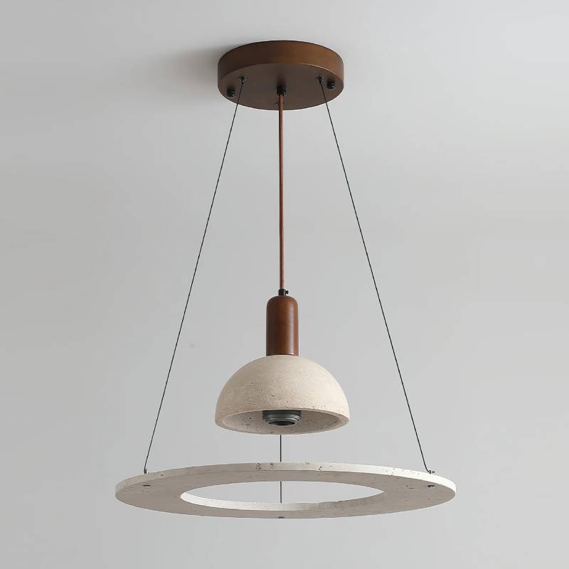 Travertine Modern Pendant Light With Designer Stone Chandelier For Dining And Living Rooms | Lersk