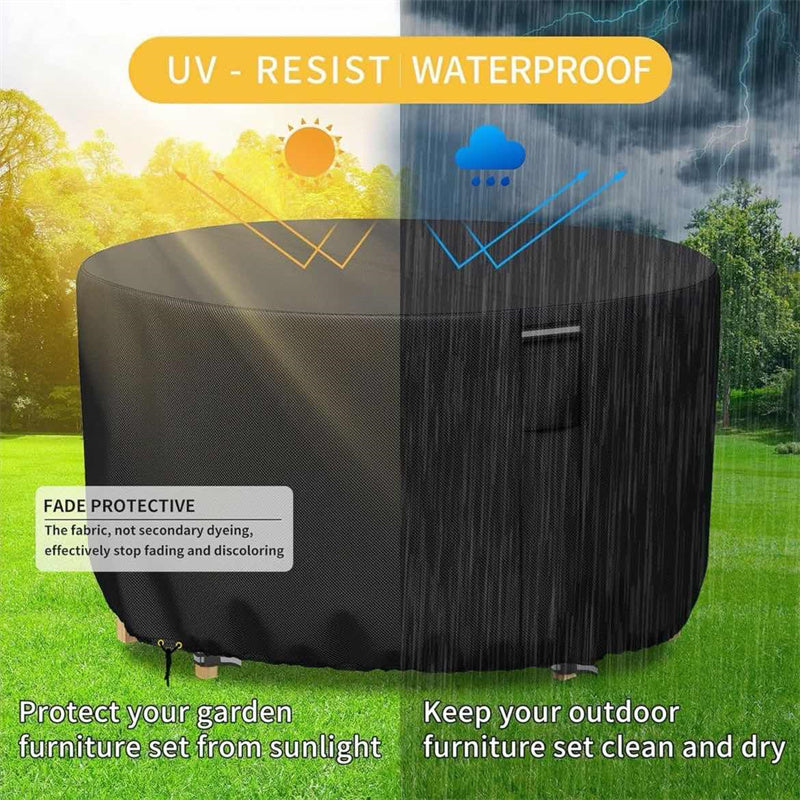 Vellor UV-beständige runde wasserdichte Gartenmöbelabdeckung | Lersk