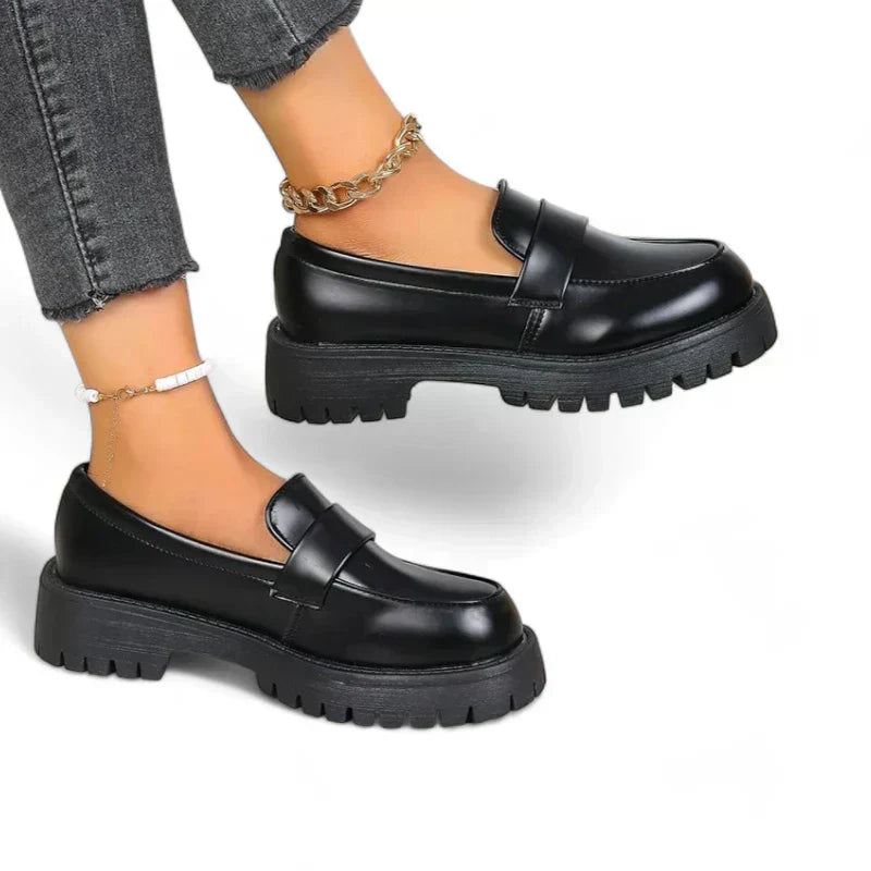 Damskie masywne loafersy na platformie na co dzień i ponadczasowy styl | Lersk
