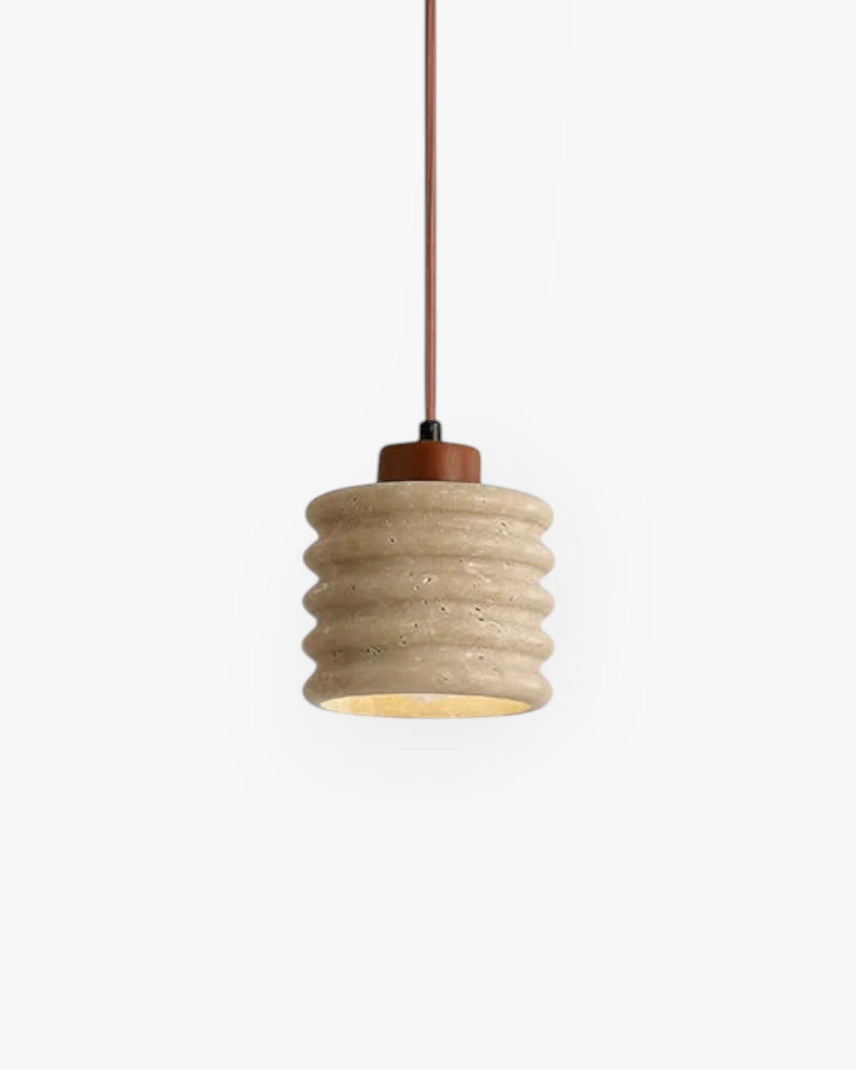 LumaVell Japandi Pendant Light With Wavy Ceramic Shade | Lersk