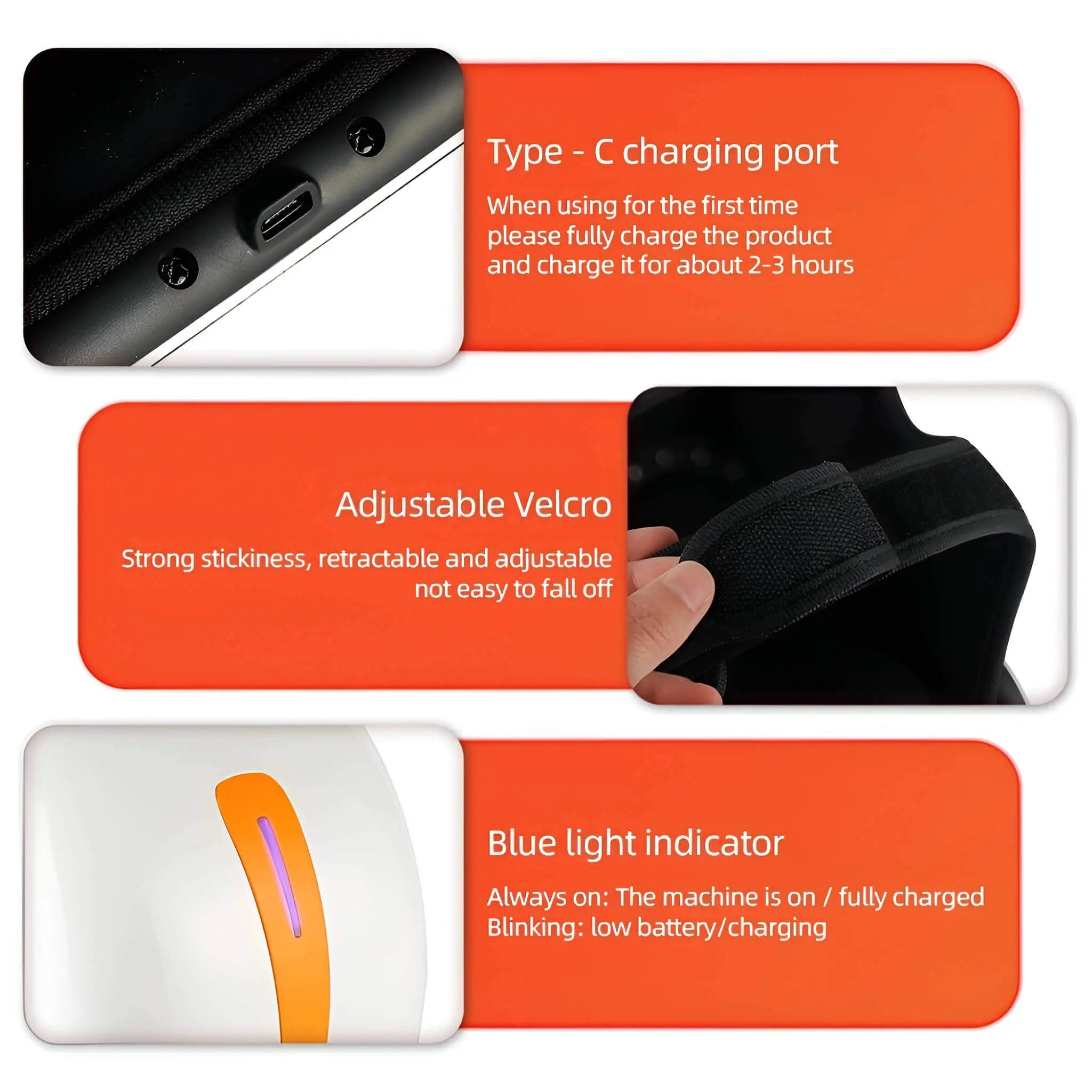 Appareil de massage pour genoux avec pétrissage par airbag, thérapie par chaleur et lumière rouge pour usage domestique | Lersk