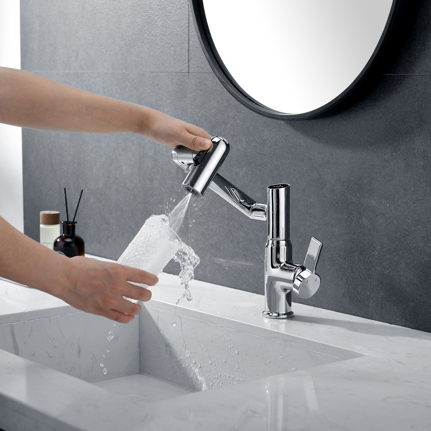 Smart Digital Basin Faucet for Hot and Cold Water | Lersk