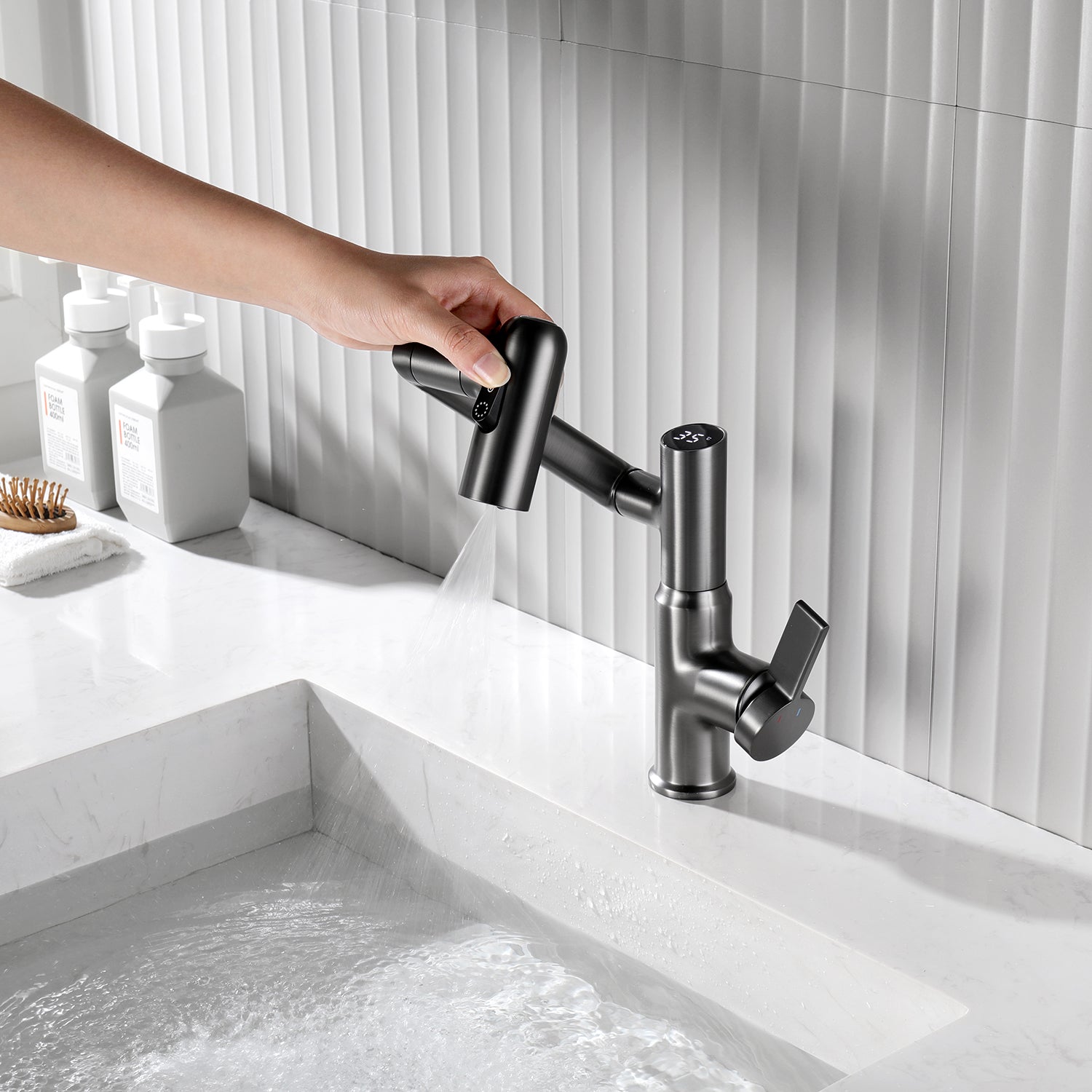 Smart Digital Basin Faucet for Hot and Cold Water | Lersk