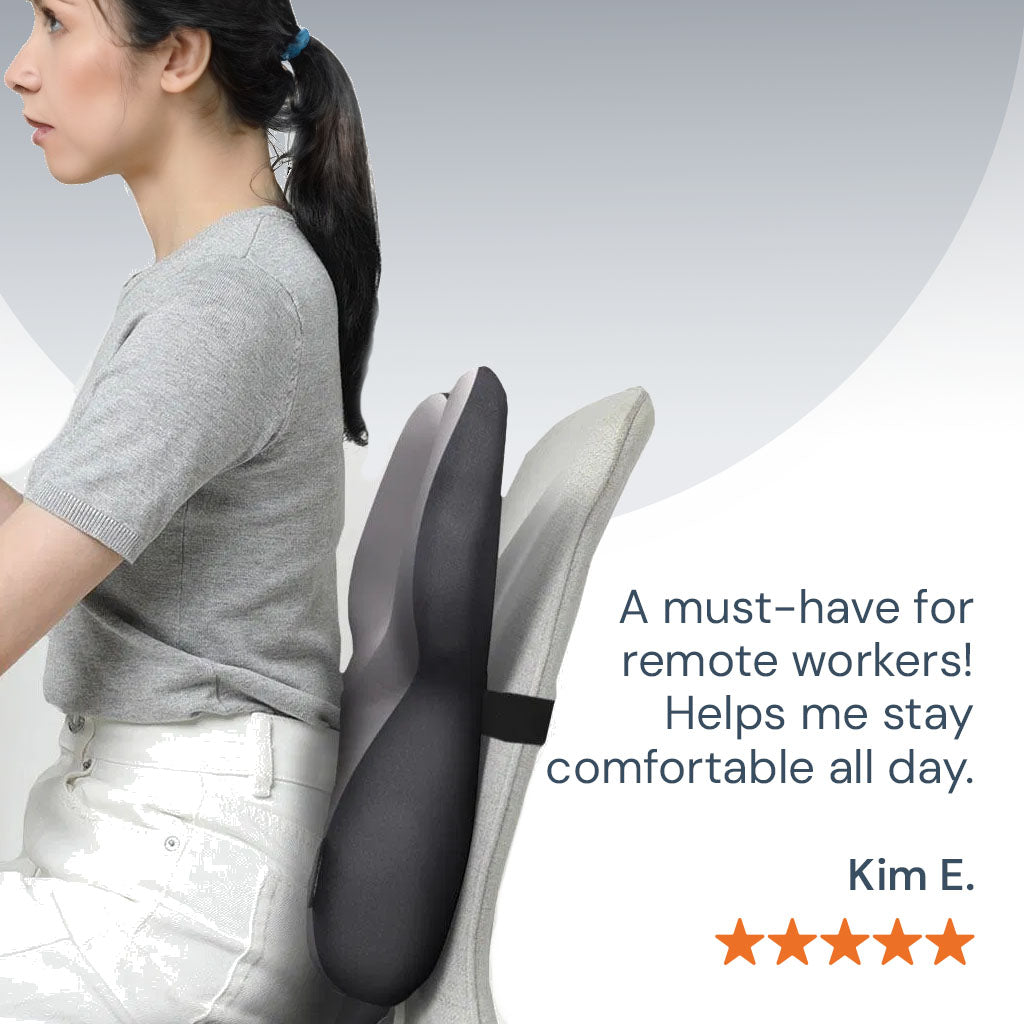 Adjustable Memory Foam Lumbar Cushion For Home & Office | Lersk