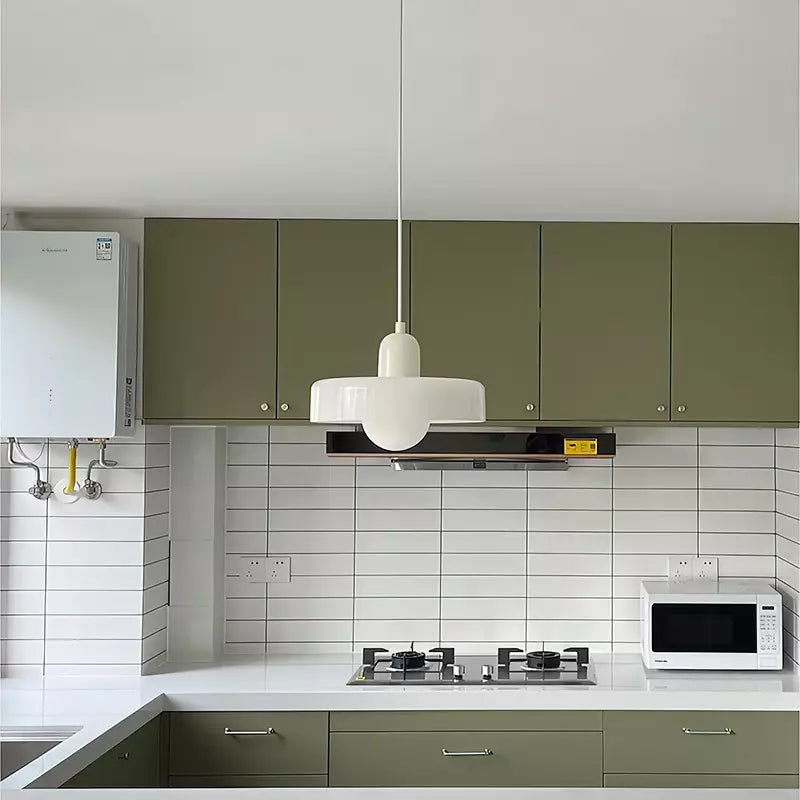 Aurelo Colored Glass Bauhaus Pendant Light for Dining Rooms | Lersk