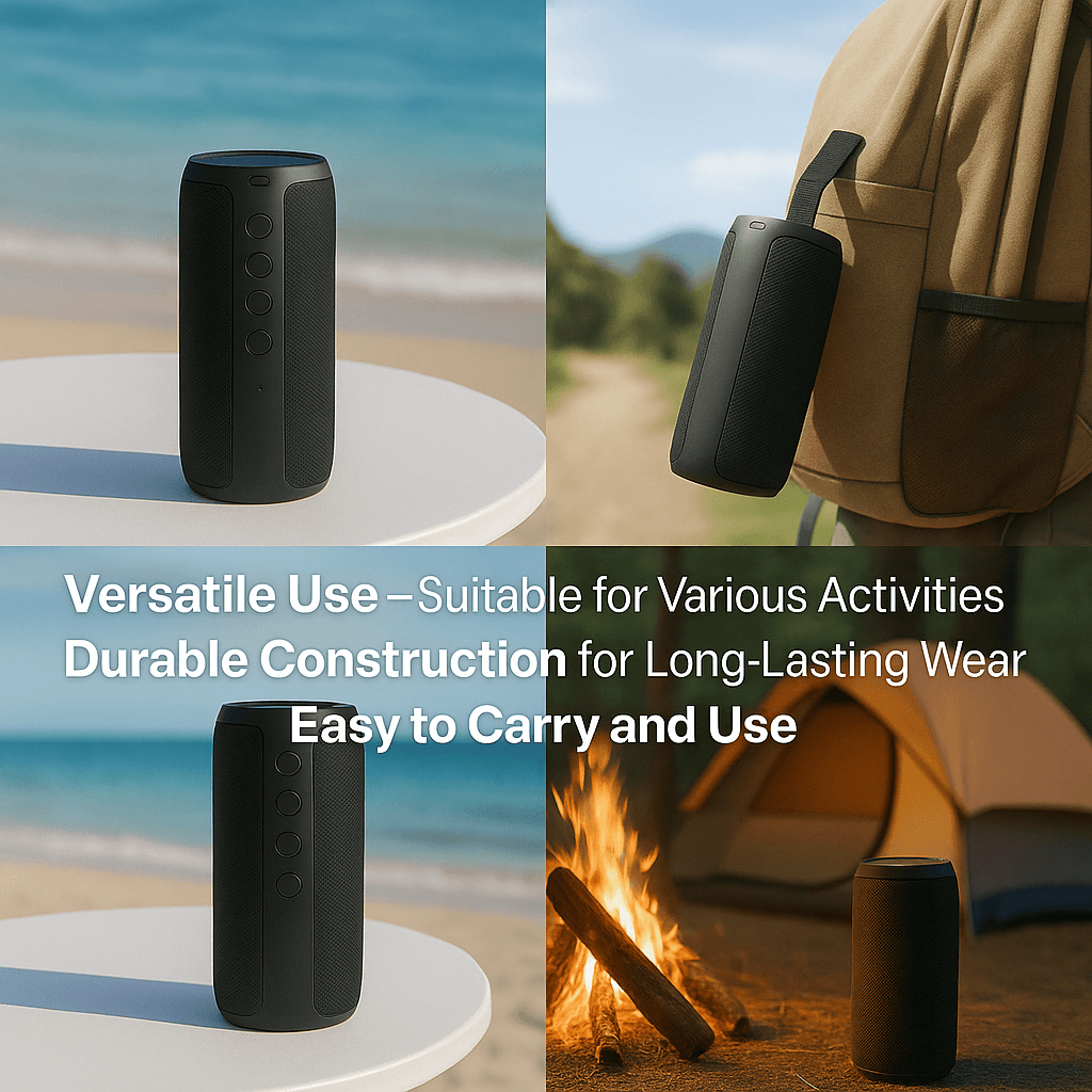 NebulaWave X360 Wodoodporny Kompaktowy Głośnik Bluetooth Podwójny | Lersk