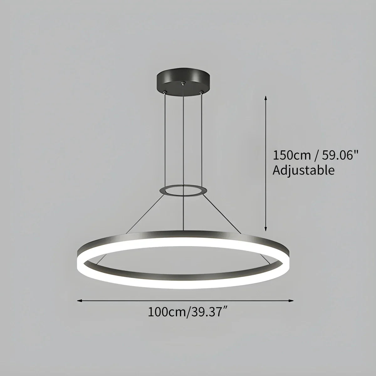 Circular Led Pendant Light for Living Room Kitchen | Lersk