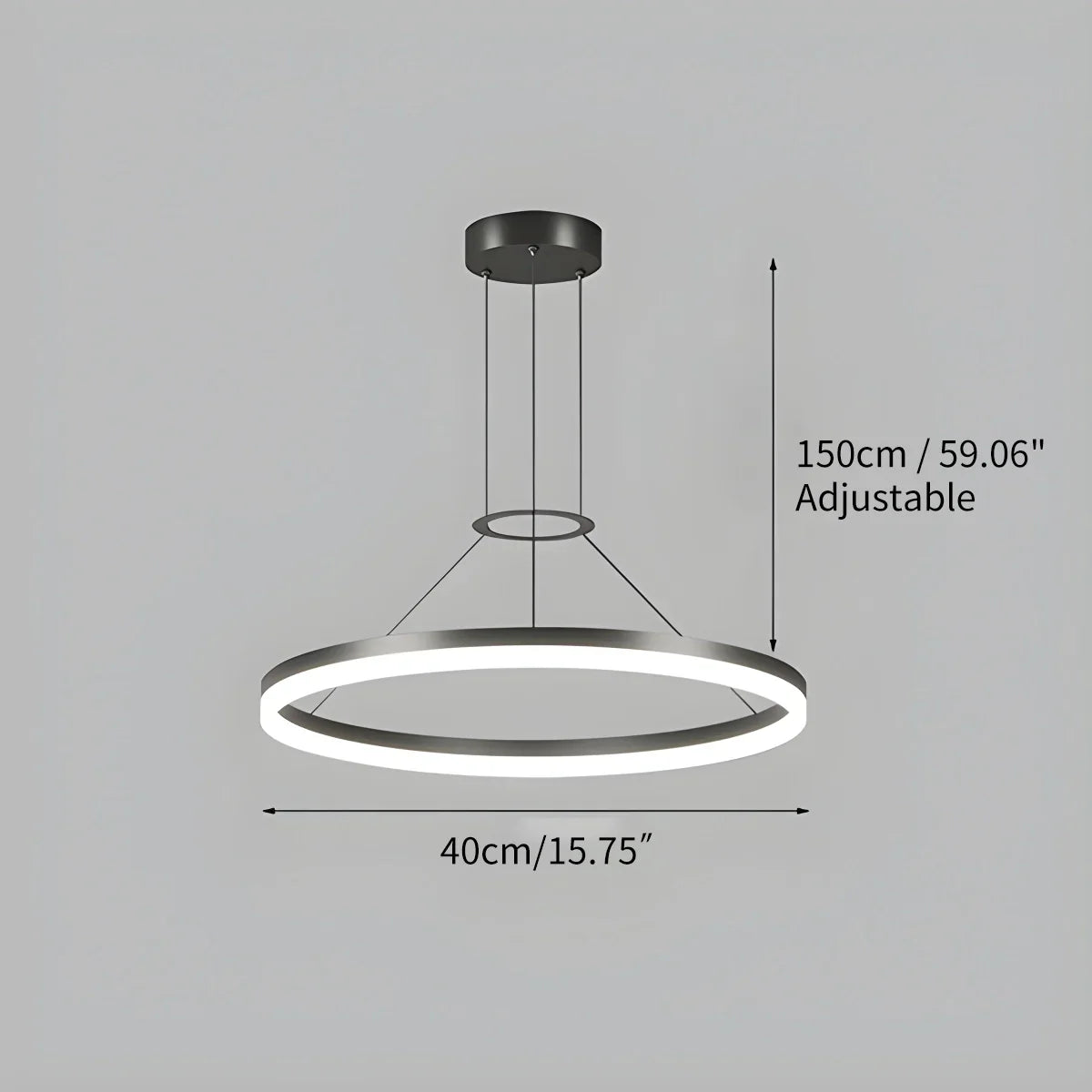 Circular Led Pendant Light for Living Room Kitchen | Lersk