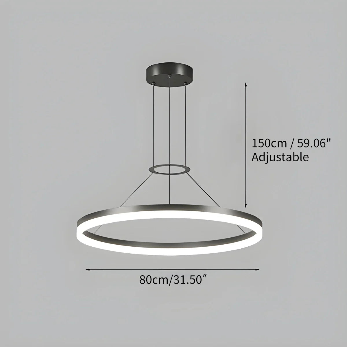 Circular Led Pendant Light for Living Room Kitchen | Lersk