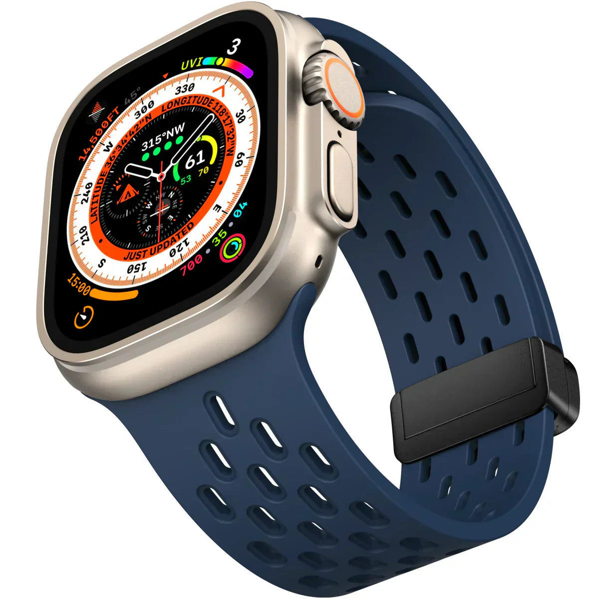 AeroMag | Breathable Magnetic Silicone Band for Apple Watch | Lersk