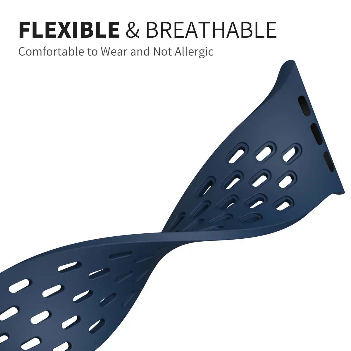AeroMag | Breathable Magnetic Silicone Band for Apple Watch | Lersk