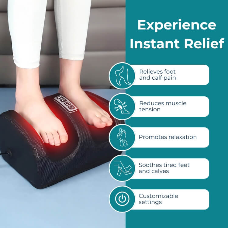 Massaggiatore per Piedi e Polpacci CircuRelief Pro con Shiatsu a Compressione Profonda | Lersk
