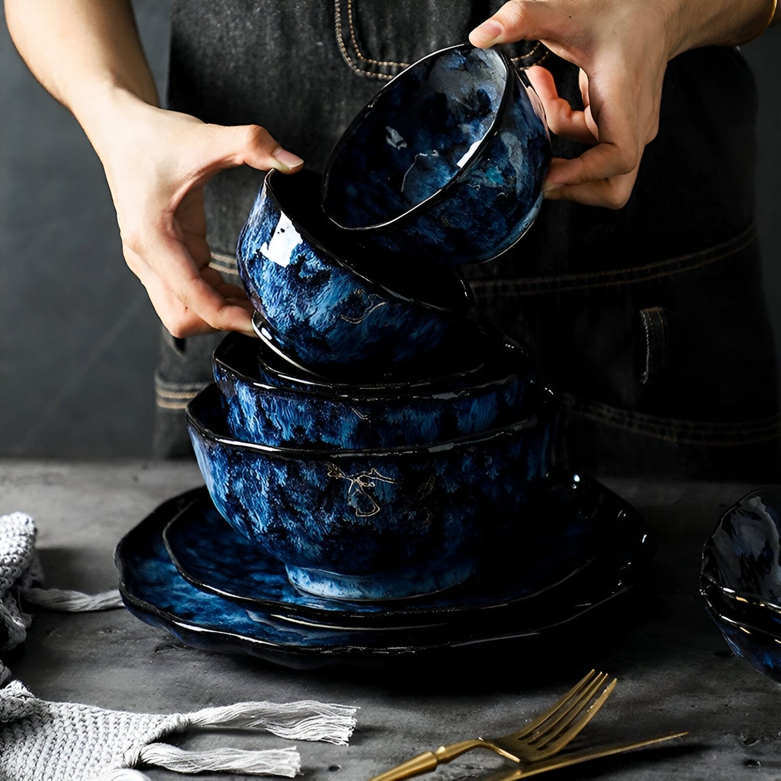 Set di stoviglie in ceramica Aria | Lersk