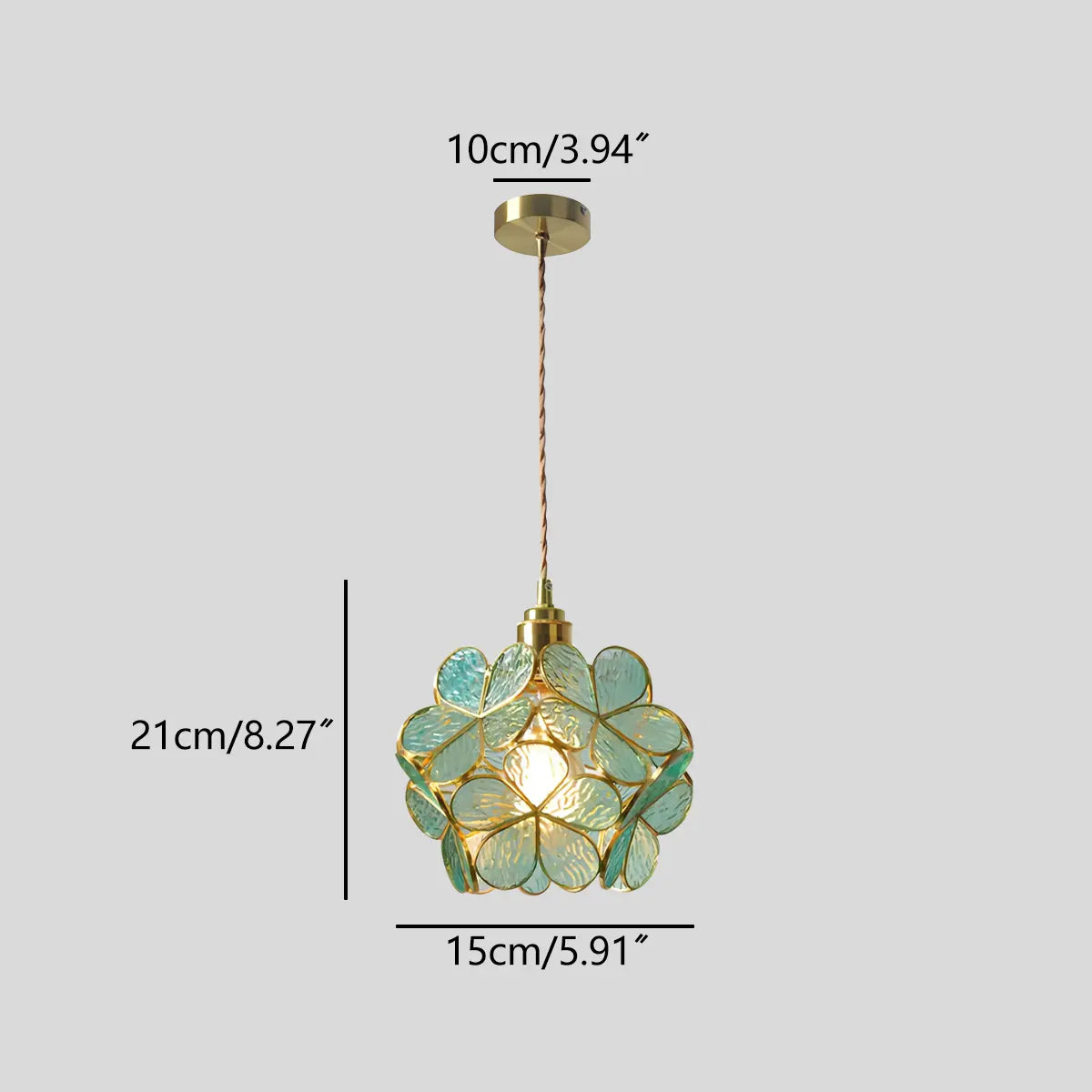 Cherry Blossom Stained Glass Pendant Light | Lersk