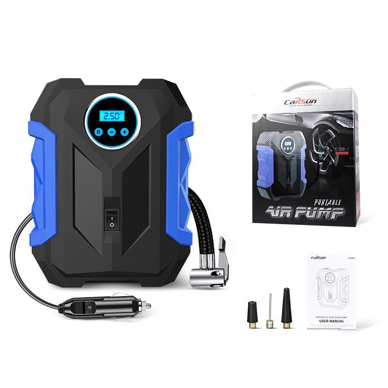 PulseGo Compressore Portatile Compatto per Pneumatici per Auto e Bici | Lersk