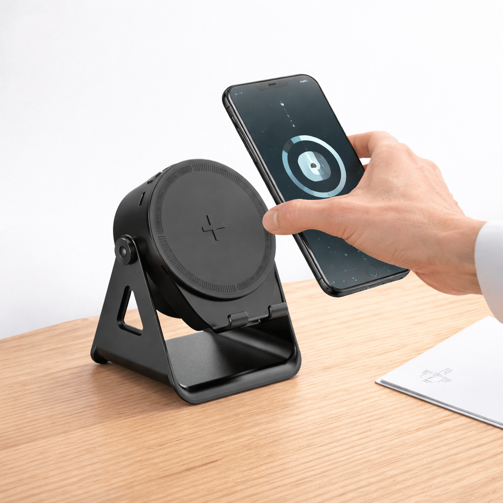 Telefonholder med Bluetooth-højttaler og induktionsopladning powerbank | Lersk