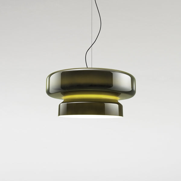 Závěsná lampa Nyara z foukaného skla s designem organické formy | Lersk