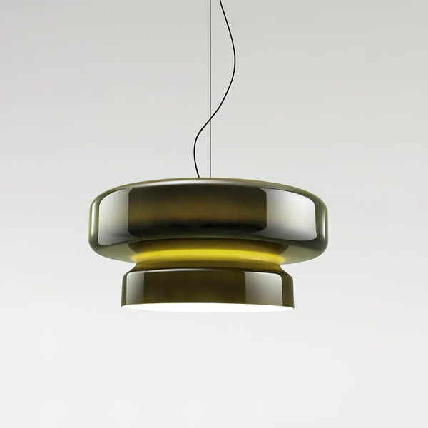 Závěsná lampa Nyara z foukaného skla s designem organické formy | Lersk