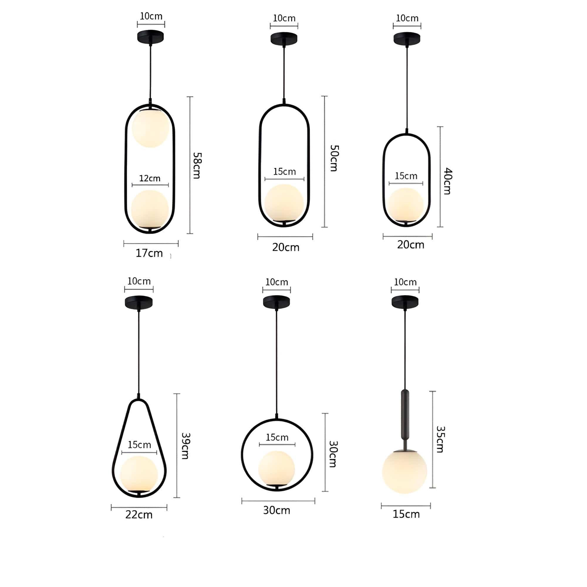LumaSphere | Glass Orb LED Pendant Lights | Lersk