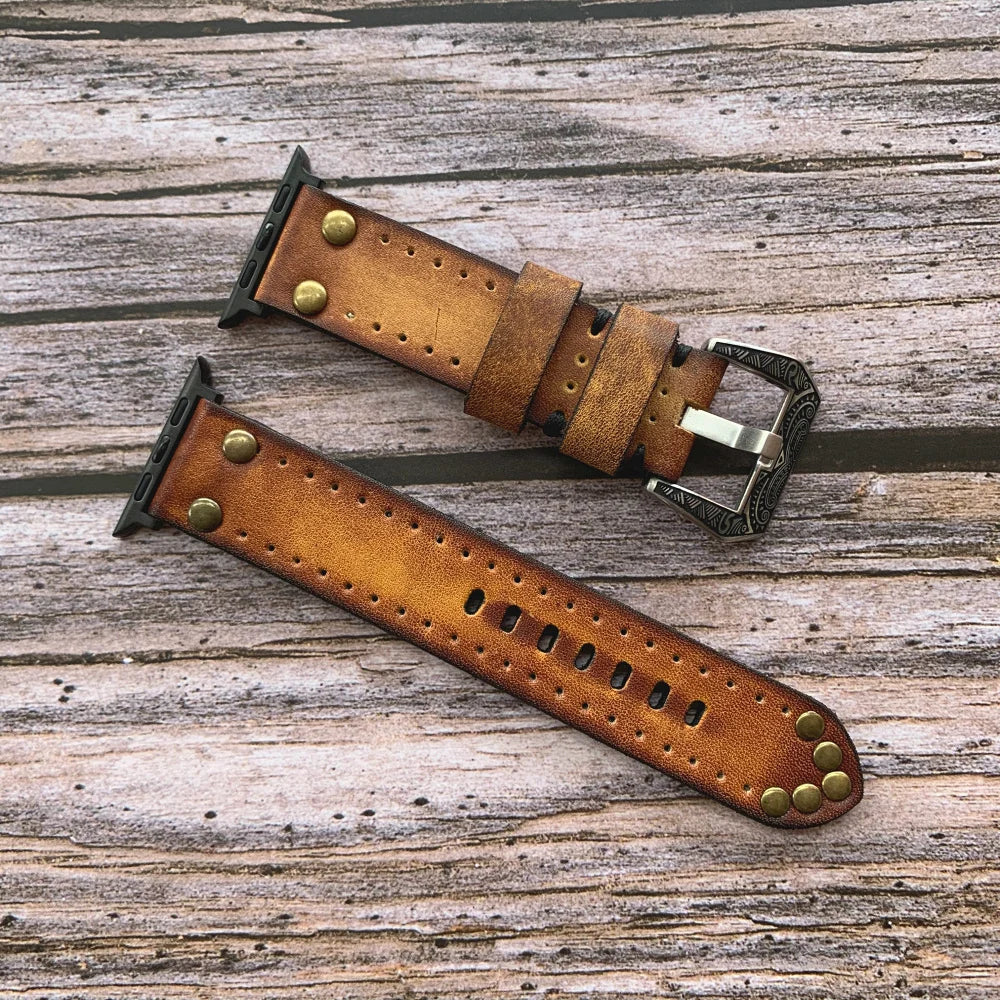Heritage Lederarmband für Apple Watch von Bramble Rivet | Lersk