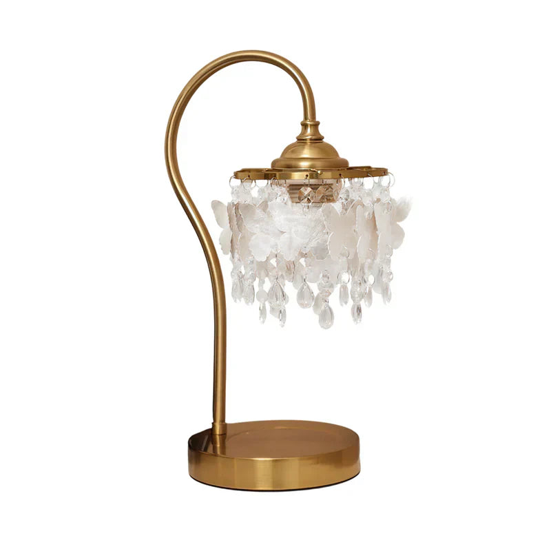 Crystal Table Lamp With Butterfly Detail - Decorative Statement Lighting | Lersk