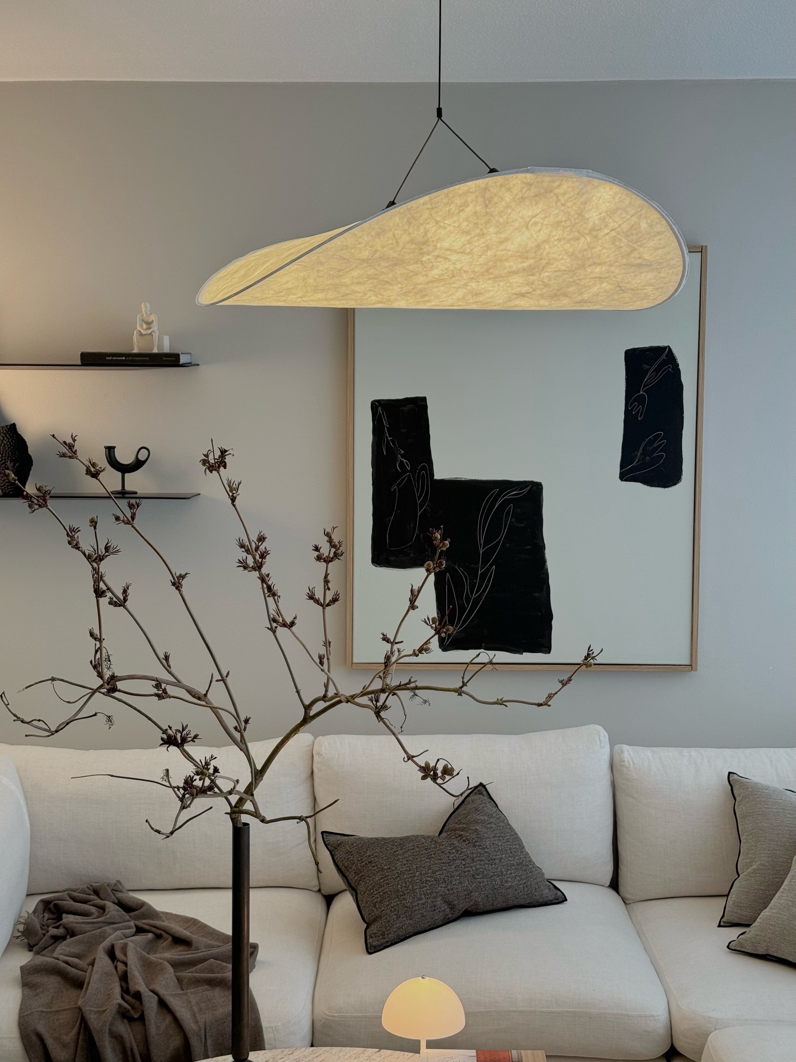 Vertigo Leaf lustr nordický LED luxusní hedvábný povrch pro moderní domovy | Lersk