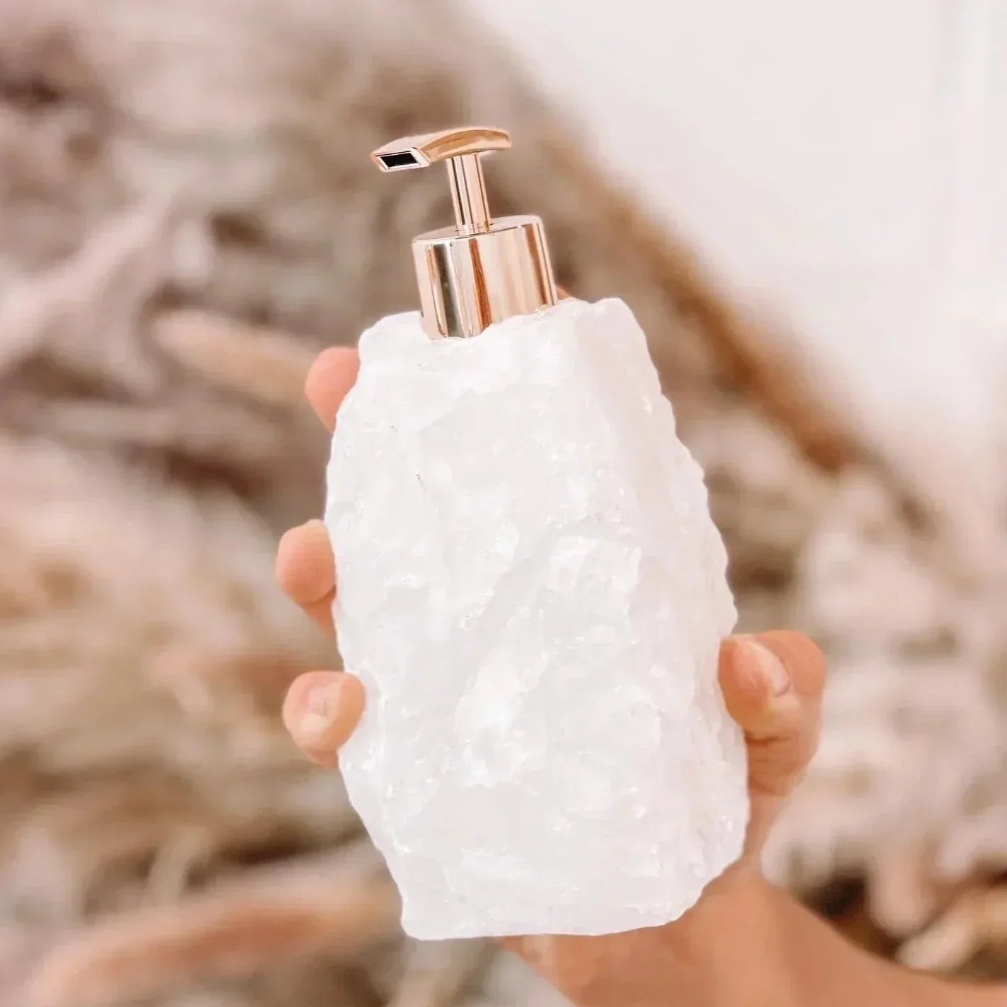 Lunara Crystal Soap Dispenser for Elegant Countertop Decor | Lersk