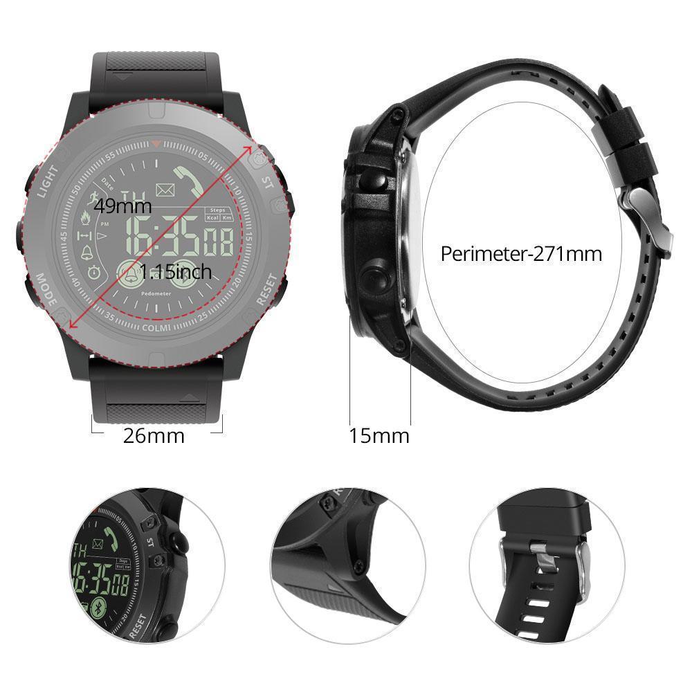 KairoPulse Pro Smartwatch 24-Stunden-Aktivitätstracker mit Schrittzähler und Timern | Lersk