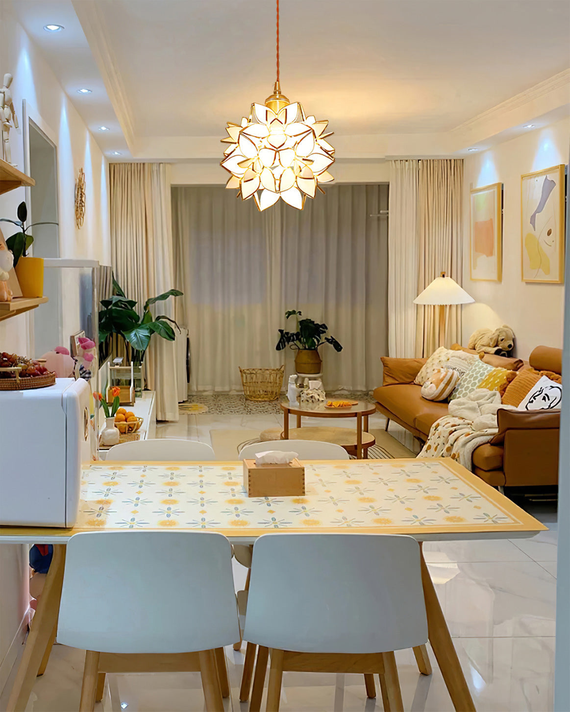 Capiz Pendant Lamp for Dining Table | Lersk