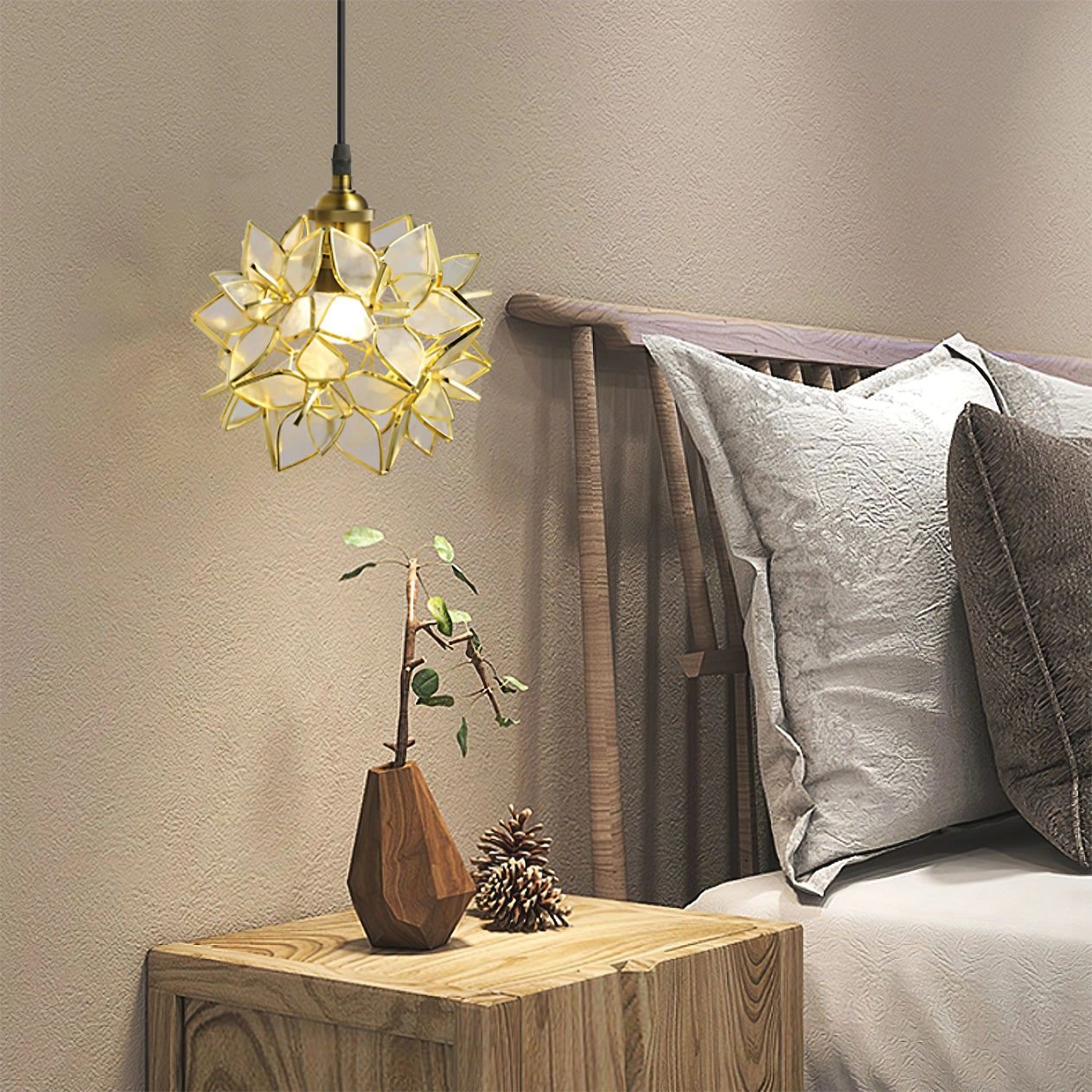 Capiz pendant light lamp | Lersk