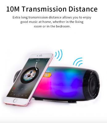 EchoWave Portable Bluetooth LED Speaker with Vibrant Lights | Lersk