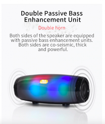 EchoWave Portable Bluetooth LED Speaker with Vibrant Lights | Lersk