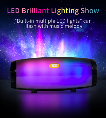 EchoWave Portable Bluetooth LED Speaker with Vibrant Lights | Lersk