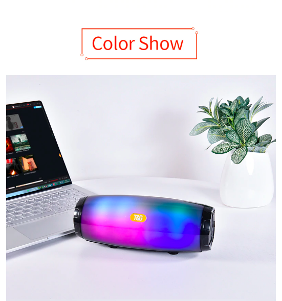 EchoWave Portable Bluetooth LED Speaker with Vibrant Lights | Lersk
