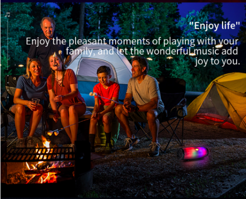 EchoWave Portable Bluetooth LED Speaker with Vibrant Lights | Lersk