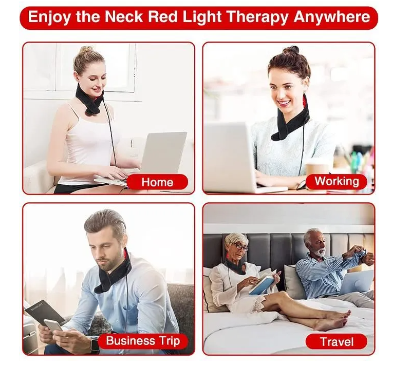 Dual-Wavelength Red Light Therapy Belt – 630nm & 850nm LED for Muscle & Neck Relief | Lersk