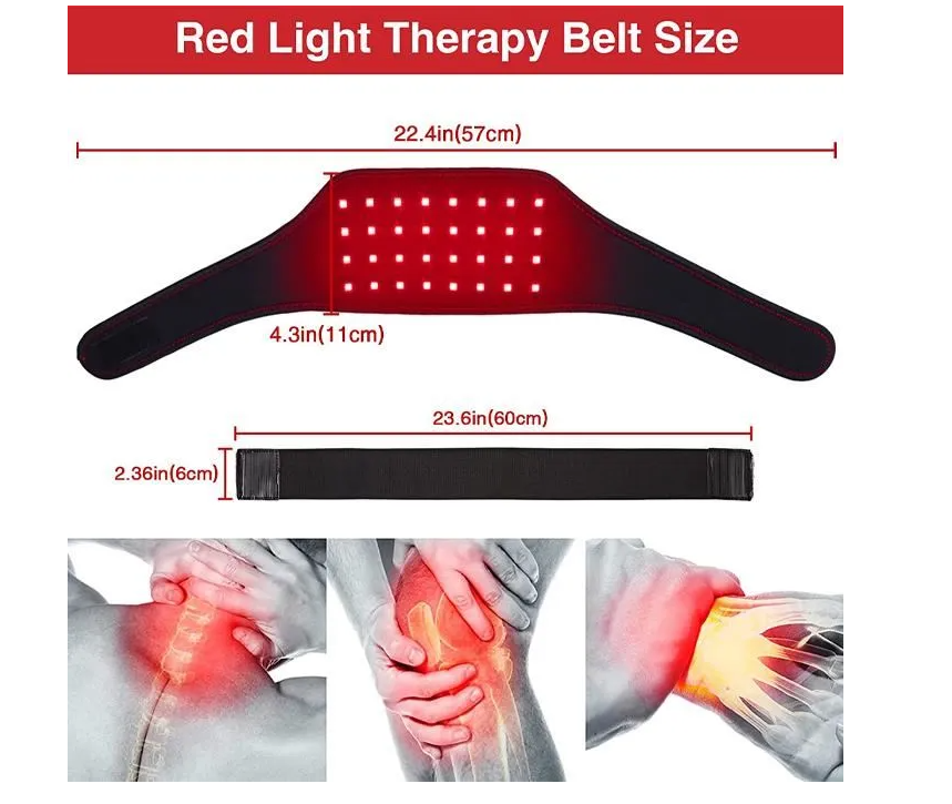 Dual-Wavelength Red Light Therapy Belt – 630nm & 850nm LED for Muscle & Neck Relief | Lersk