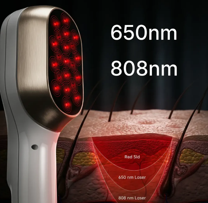 Dual-Spectrum Cold Laser Wellness Device with 650nm & 808nm for Muscle & Joint Comfort | Lersk