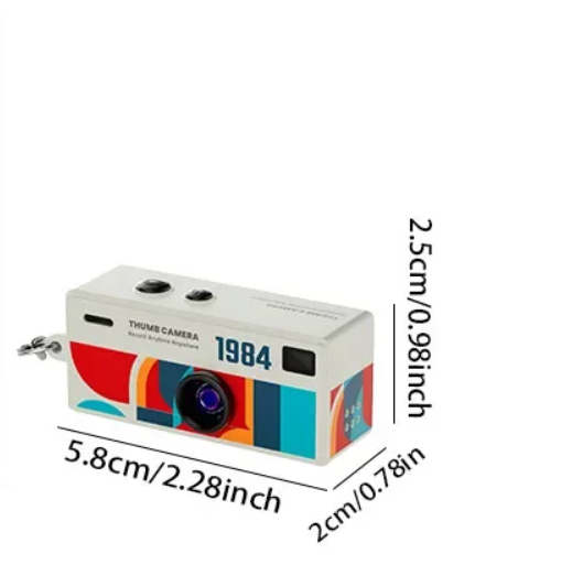 Mini telecamera portachiavi retrò 1080P con sensore CCD, flash e supporto MicroSD fino a 128GB | Lersk