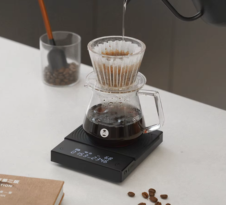Digital Coffee Scale with Auto Timer Flow Rate Display and Tare Function 0.1g Precision | Lersk