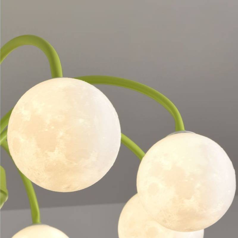 Celestial Moon Globe Chandelier For Kids Room Ceiling Light 6 Or 8 Heads | Lersk