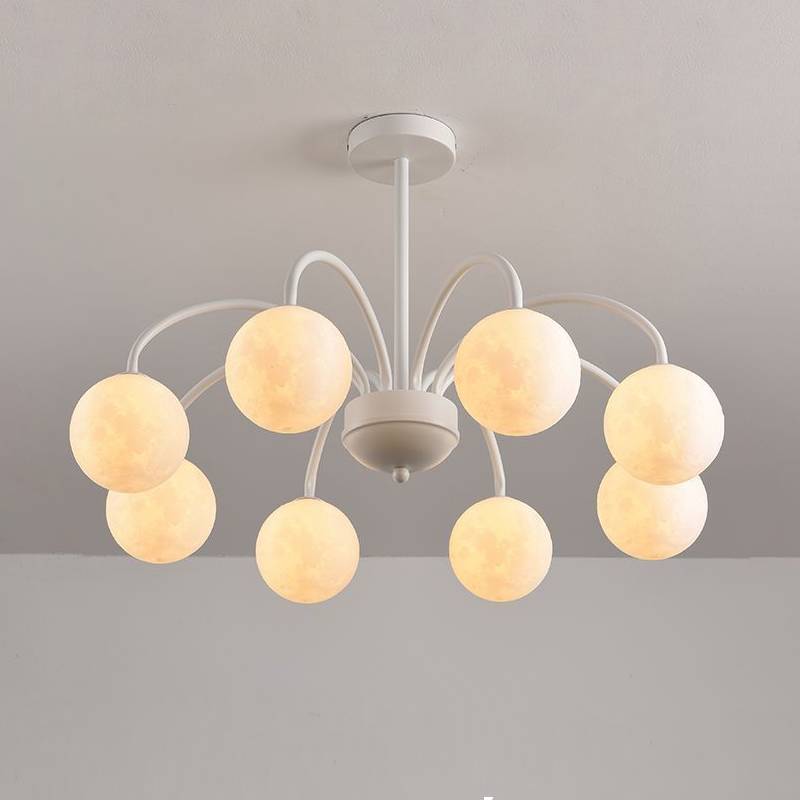 Celestial Moon Globe Chandelier For Kids Room Ceiling Light 6 Or 8 Heads | Lersk