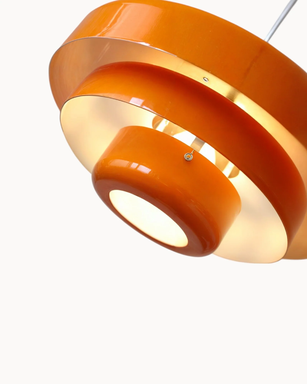 Solara Retro Orange Pendant Light With Modern Twist | Lersk