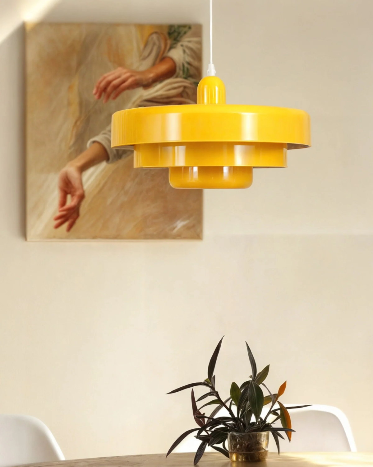 Solara Retro Orange Pendant Light With Modern Twist | Lersk