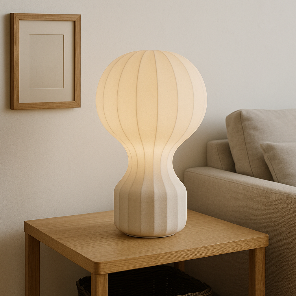 Lampă de masă modernă cu lumină caldă și blândă pentru decor liniștit | Lersk